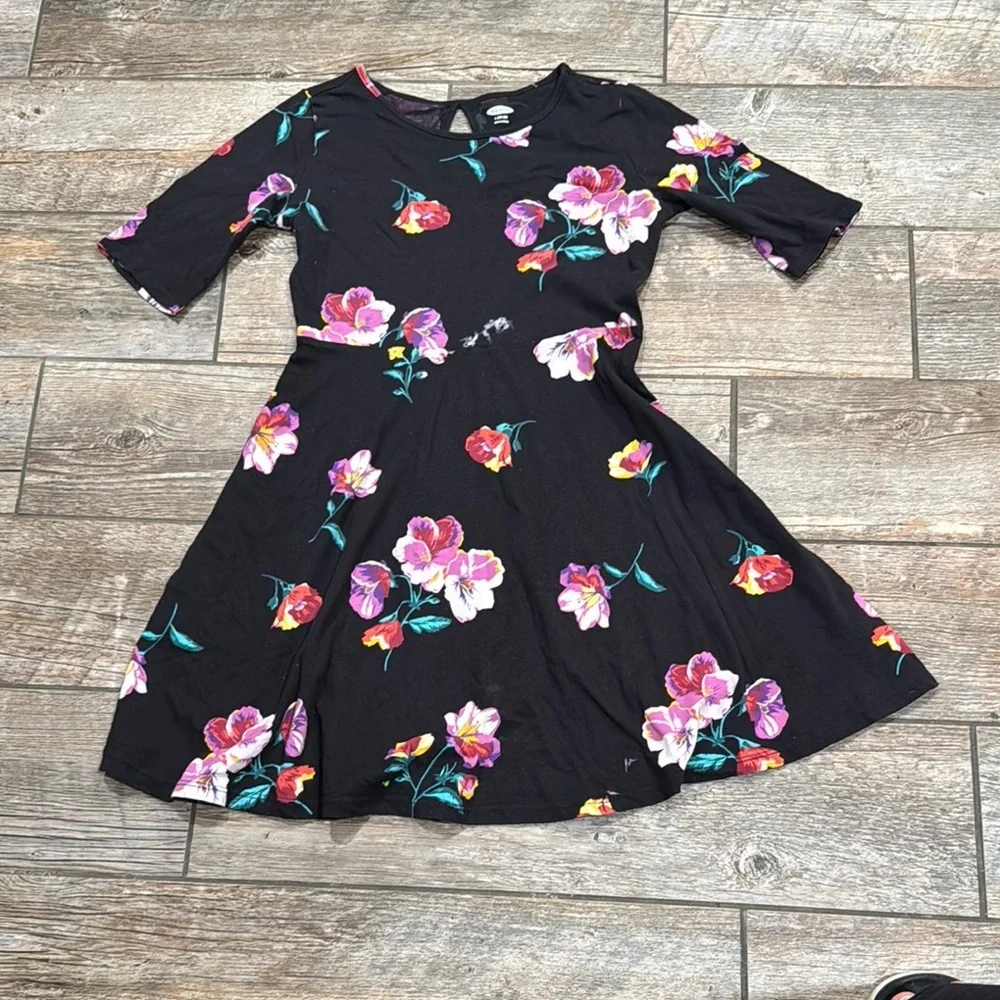 Old Navy Pink and Purple Fit and Flare Dress​